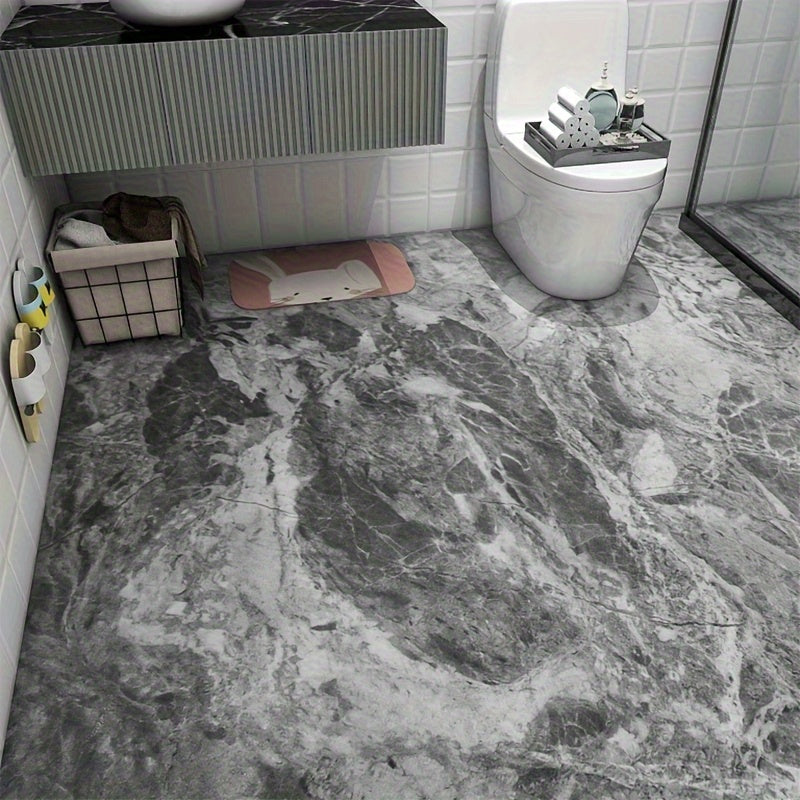 Luxury Marble Floor Sticker   Durable  Waterproof  Rust Proof Ceramic Tile Decal for Kitchen  Bathroom  Living Room   Easy Peel & Stick PVC Wallpaper for Home Renovation  Pet Damage Repair  Home Decoration | Marble Floor Effect | Easy Installation Sticker
