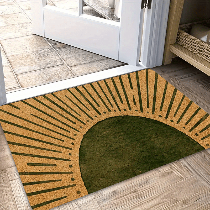 1Pc Bohemian Style Outdoor Mat Retro Sun Doormat Washable