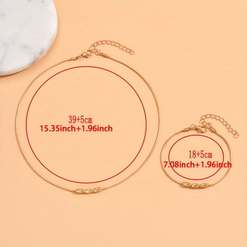 1pc of Vintage Style Golden Collarbone Chain Bracelet  Suitable for Daily Wear And Festive Occasions.