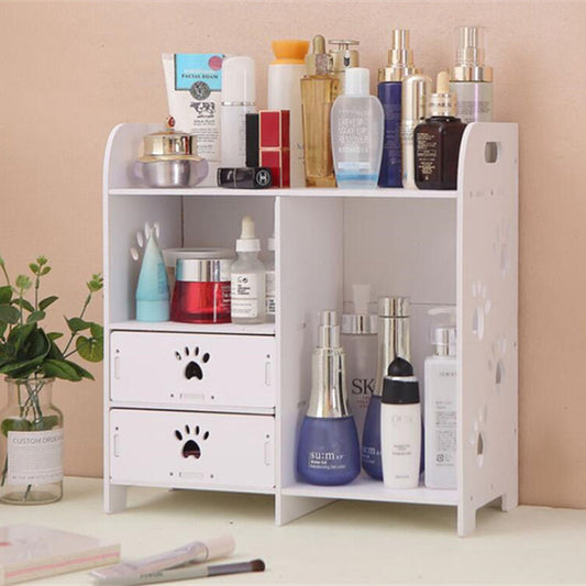 makeup storage rack