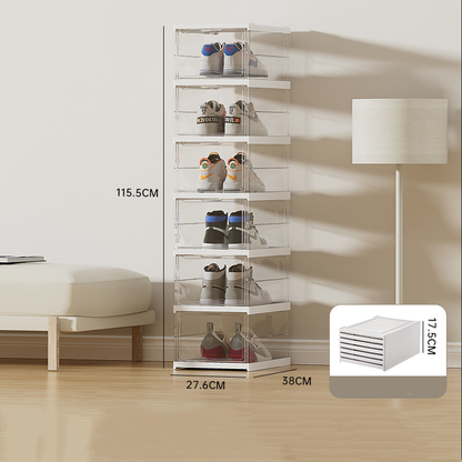 SHOE RACK WITH SIX SHELVES