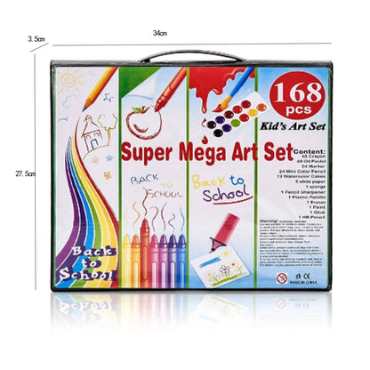 ARTISTIC SET IN A SUITCASE 168 PIECES MEGA ART SET