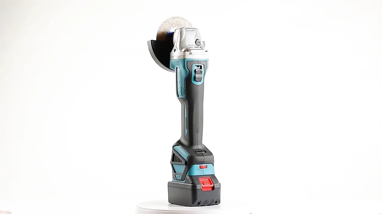 Brand Electric Tools 21V Li-ion Battery Operated Cordless Angle Grinder with Dual Battery Pack