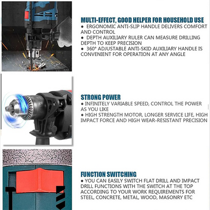 Convenient And Exquisite Jg20375080 Electric Impact Drill 220V