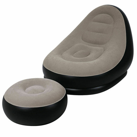 Inflatable Recliner Sofa Gaming Chair Footstool Seat Air
