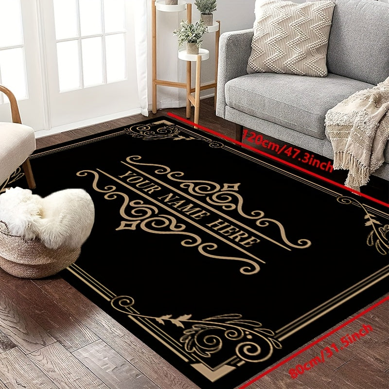 1Pc Personalized Welcome Mat Custom Family Name/Text Entry Non