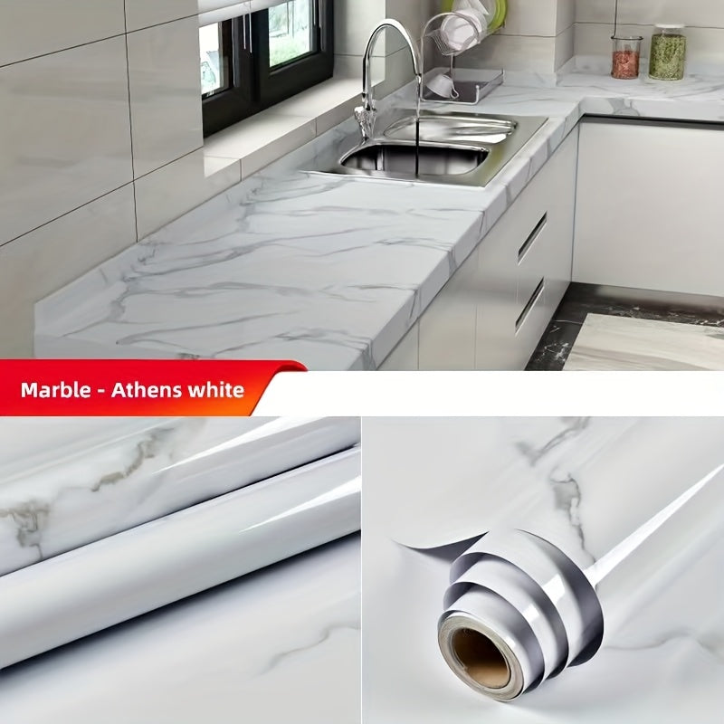 Luxury Marble Floor Sticker   Durable  Waterproof  Rust Proof Ceramic Tile Decal for Kitchen  Bathroom  Living Room   Easy Peel & Stick PVC Wallpaper for Home Renovation  Pet Damage Repair  Home Decoration | Marble Floor Effect | Easy Installation Sticker
