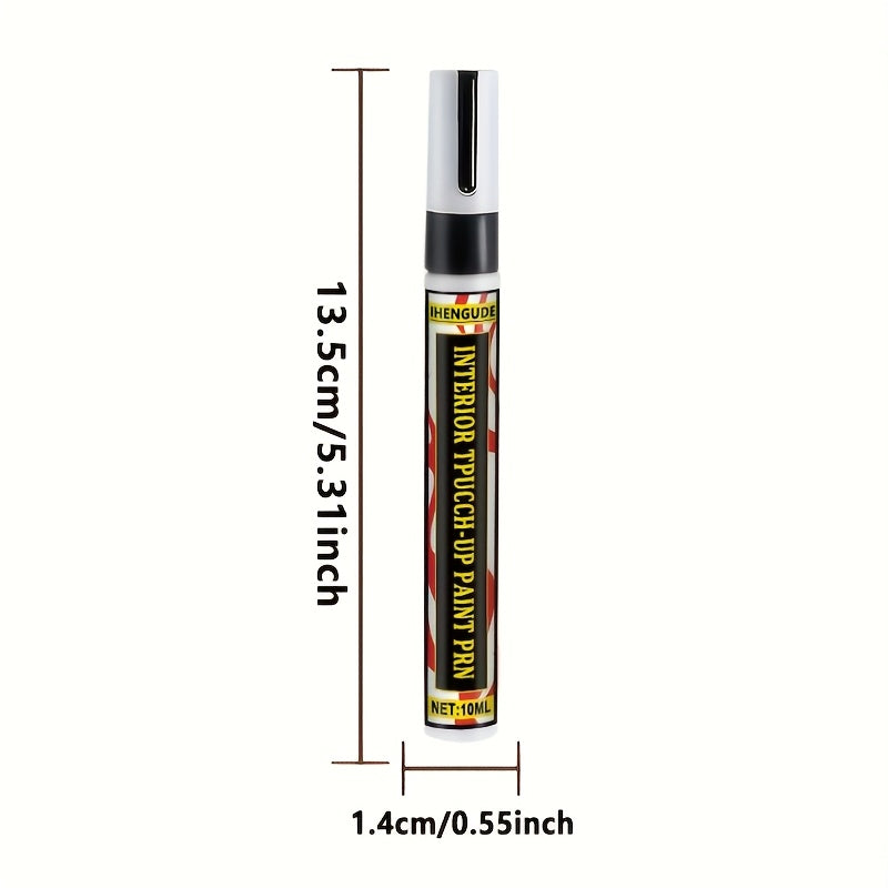 Professional Grade Liquid Black Plastic Repair Marker & Auto Paint Marker Pen   All in One Formula for DIY Car Paint Touch Up  Dashboard  Steering Wheel  Trim & Plastic Surface Scratch Removal (Compatible with Plastic Surfaces)