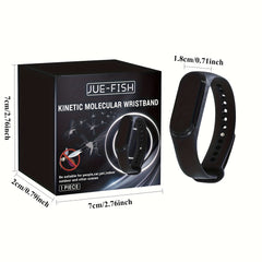 Black Electronic Mosquito Repellent Wristband – Comfortable Fit  Physical Insect Repellent  Non Toxic  Unisex Design  Suitable for Fishing and Outdoor Activities  Includes 2 Button Batteries  Stylish Wearable Bracelet | Modern Wearable | Physical Insect R