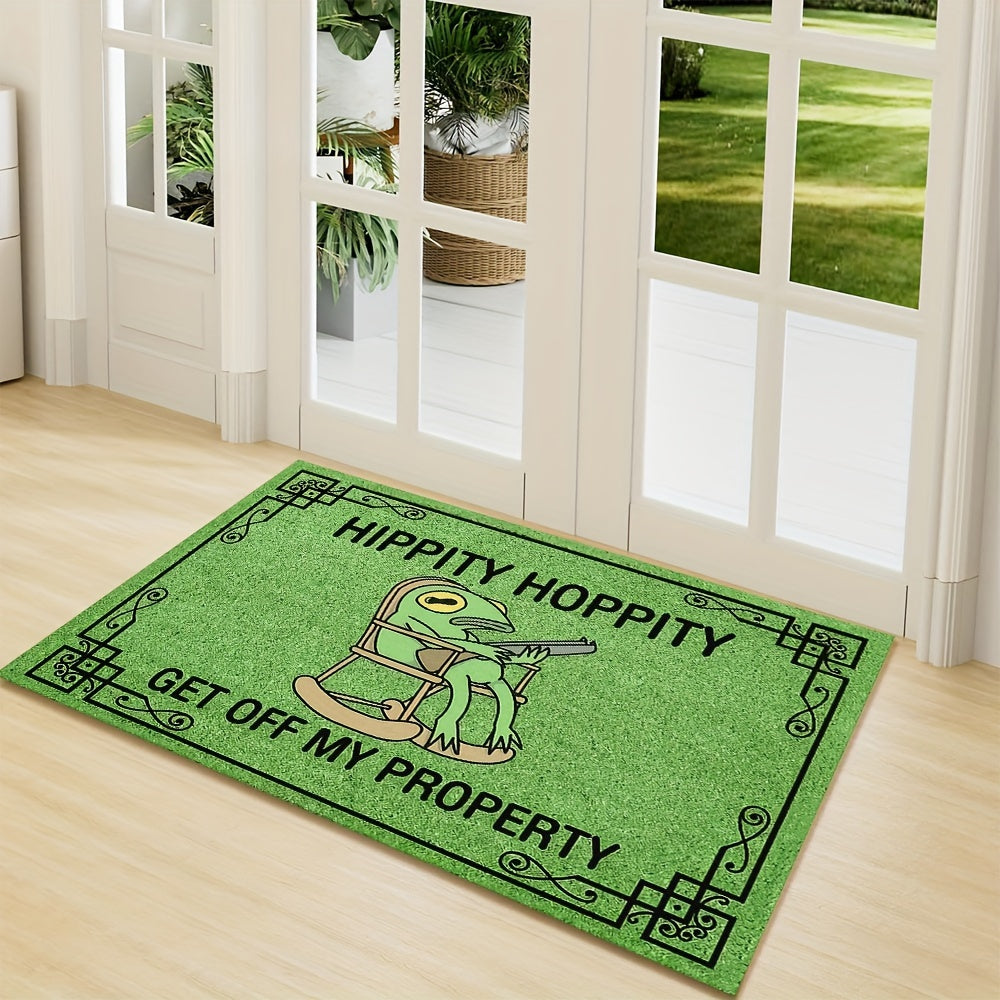 Luxurious Green Frog Pattern Floor Mat 6Mm Thick