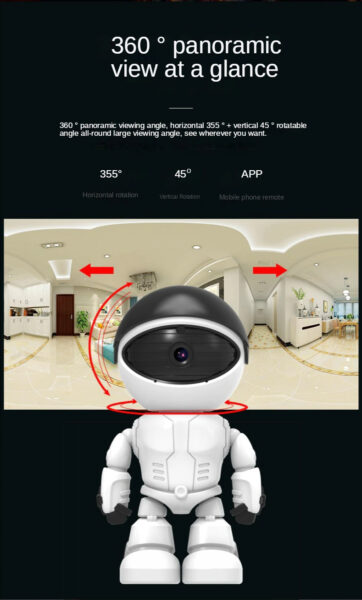 Smart Auto Tracking Robot Camera Yoosee App 1080P