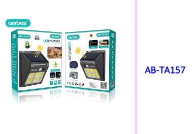 Aerbes COB Solar Powered Wall Light  1200mah Battery