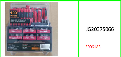 100 Piece Screw Driver & Drill Bit Set