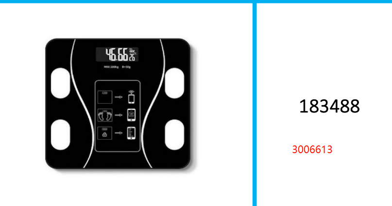 Wireless Rechargeable  Digital Bathroom Scale OKOK  Health App