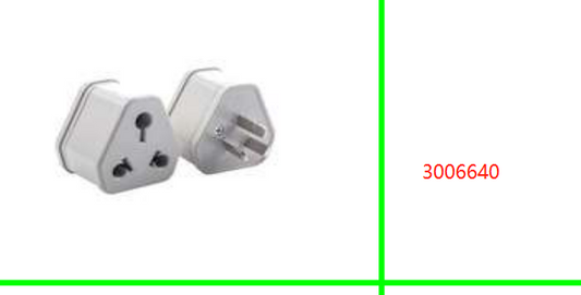 Plug Conversion Head China to SA 3 Pin