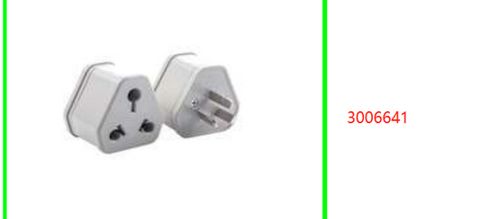 Plug Conversion Head China to SA 3 Pin
