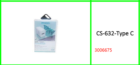 18W USB Charger with Type C Cable