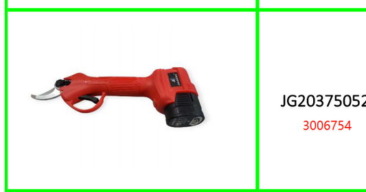 Jiageng Electric Pruning Shears 21V 2 x  6000mah Battery