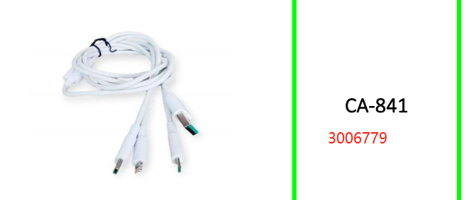 Treqa 3 In 1USB Cable 5A 1.2M