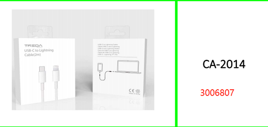 2M PD Cable USB C to Lightning