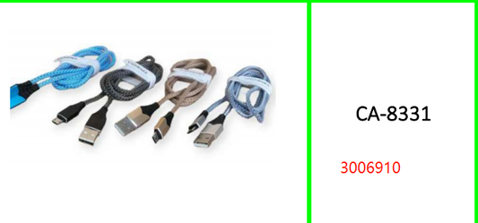 Treqa Micro USB Braided Cable 3.4A  1M