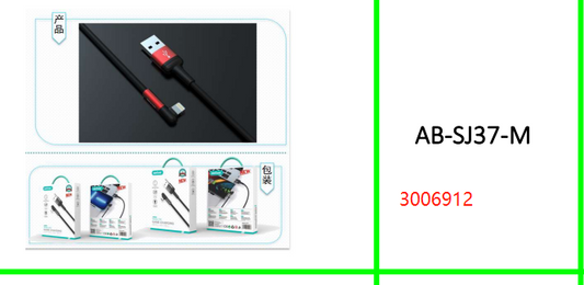 Aerbes 90° Angle Micro USB Cable 5V  3A