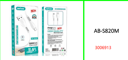 Aerbes 3M Micro USB Cable