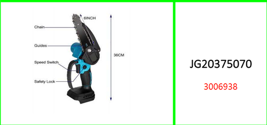 Electric Chainsaw with two 25V Lithium  Battery 7500Mah