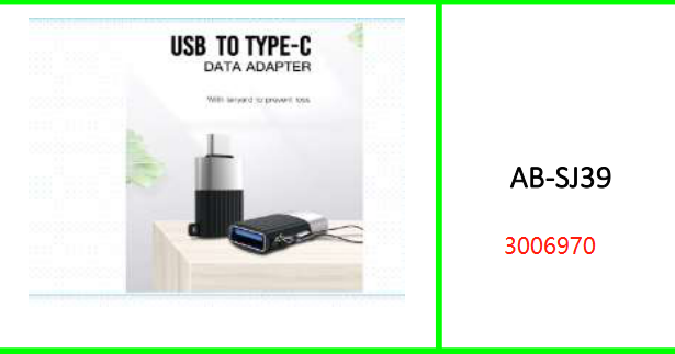Aerbes 5V 3A USB to Type C Adaper