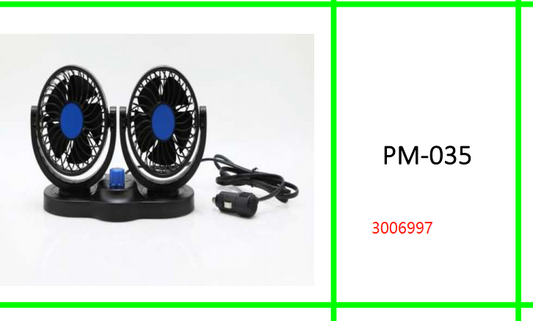 4.5" Dual Head Car Cigarette  Lighter Fan