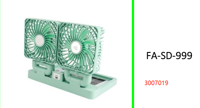 Solar Powered Fan For Car Dash  Board