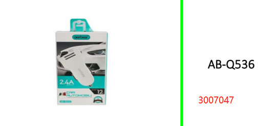 2.4A 2 Ports Intelligent Fast Charge  Travel Charger