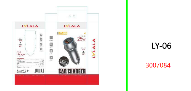 Lylala 25W Car Charger USB 3.1A + PD