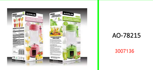 Aorlis Multipurpose Rechargeable  Portable Juice Blender Cup 380ML