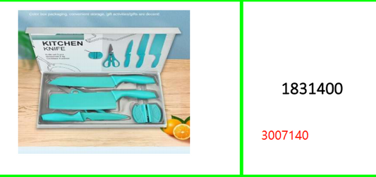 Evdrtverh Stainless Steel Kitchen Knife  Set Non-Stick Blade