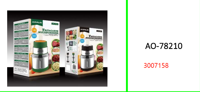 Aorlis Multifunctional Stainless Steel 4  Blades Electric Meat Grinder
