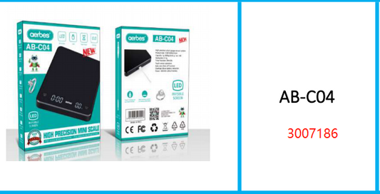 Aerbes 3kg/0.1g Coffee Scale  Invisible LED Display