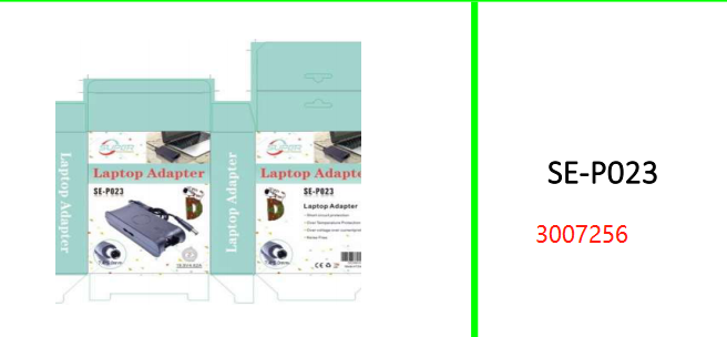 Replacement Laptop Charger For Dell  7.4 X 5.0mm With Detachable Power  Cable