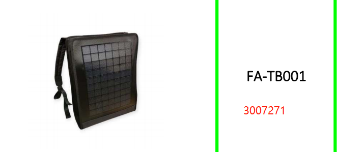 Solar Powered Battery Back Pack With  Built-In 3500Mah Battery