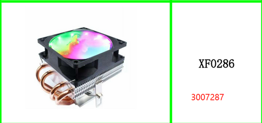 Computer Radiator 9-Turns External  Luminous Multicolor -Blow Down 4  Tubes