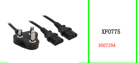 Dual Power Supply 3 Pin to 2 IEC Female Cable 1.5