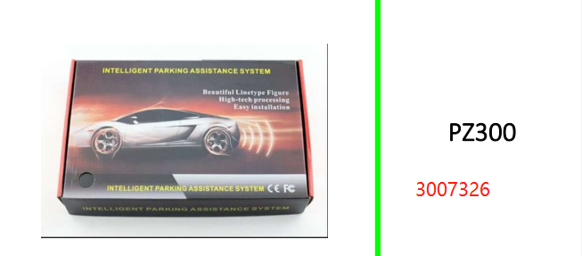 Car Reverse Parking Radar 4 Sensor  Security System
