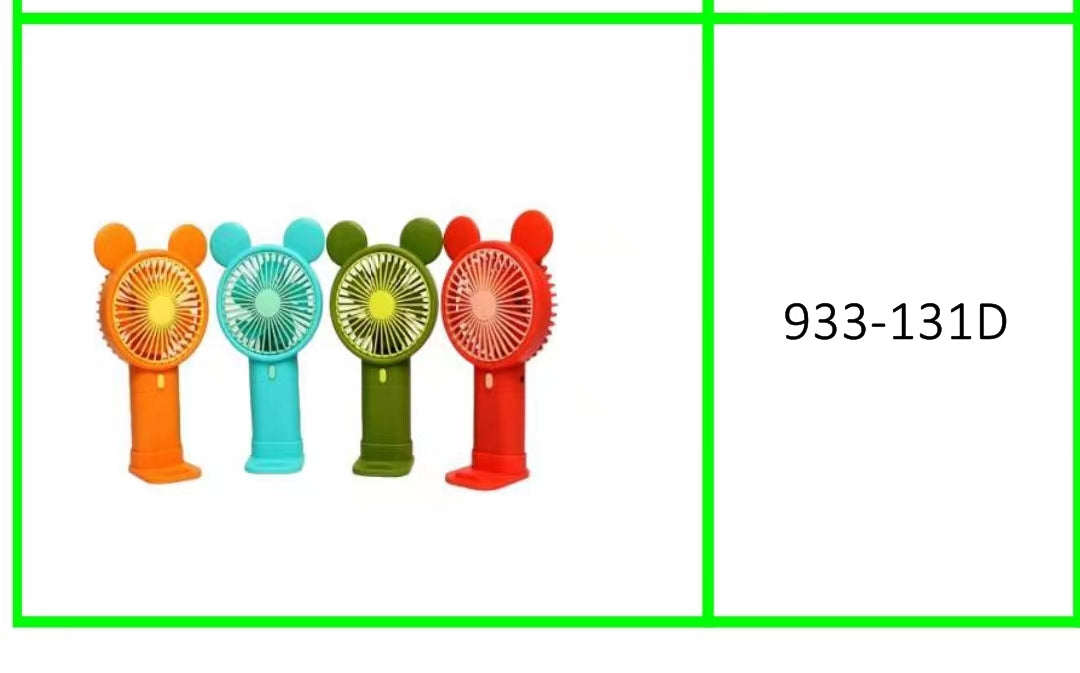 Mini Rechargeable Cartoon Fan
