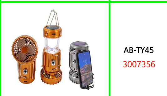 Aerbes 30W Solar Powered  Camping Light with Fan