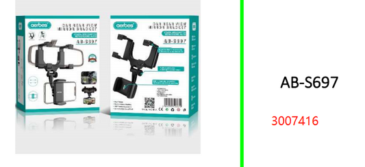 Aerbes Car Rear View Mirror Phone  Holder Bracket