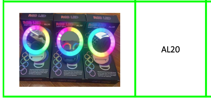 Rechargable RGB LED Ring Mobile  Phone Selfie Ring Flash Lens 3-level  Brightness Clip-on Mirror