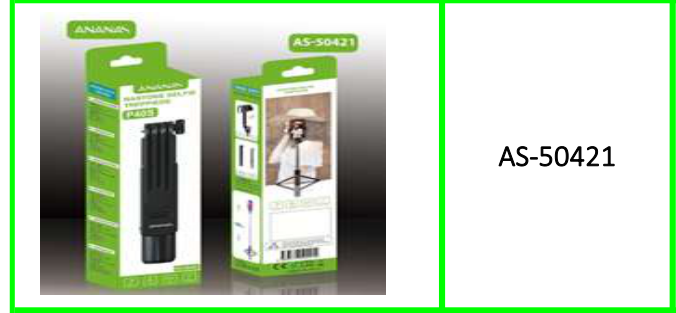 Ananas Selfie Stick With LED 3 Colour  White Light