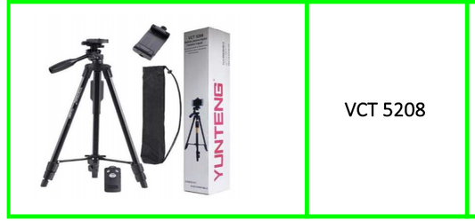 Yunteng Tripod With Bluetooth  Remote And Built-in Storage For  Remote