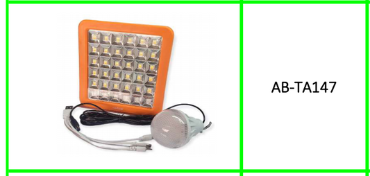 Aerbers 100W Solar Flood Light Large  Green and Red Flashing