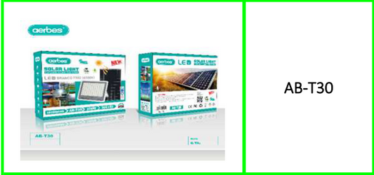 Aerbes 300w 396LED 6500K Solar  Powered Flood Light 15000mah Battery